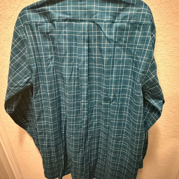 LL Bean Men's Traditional Fit Wrinkle Resistant Plaid Shirt Large-Tall - Picture 2 of 6